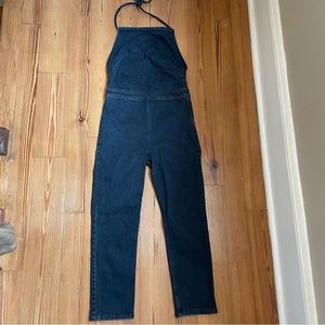 Free People Gently-loved Women's Dark Wash Hearts on Fire 🔥 Halterall SIZE 4